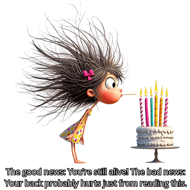 Good News Bad News Birthday Girl in Dress DTF (direct-to-film) Transfer