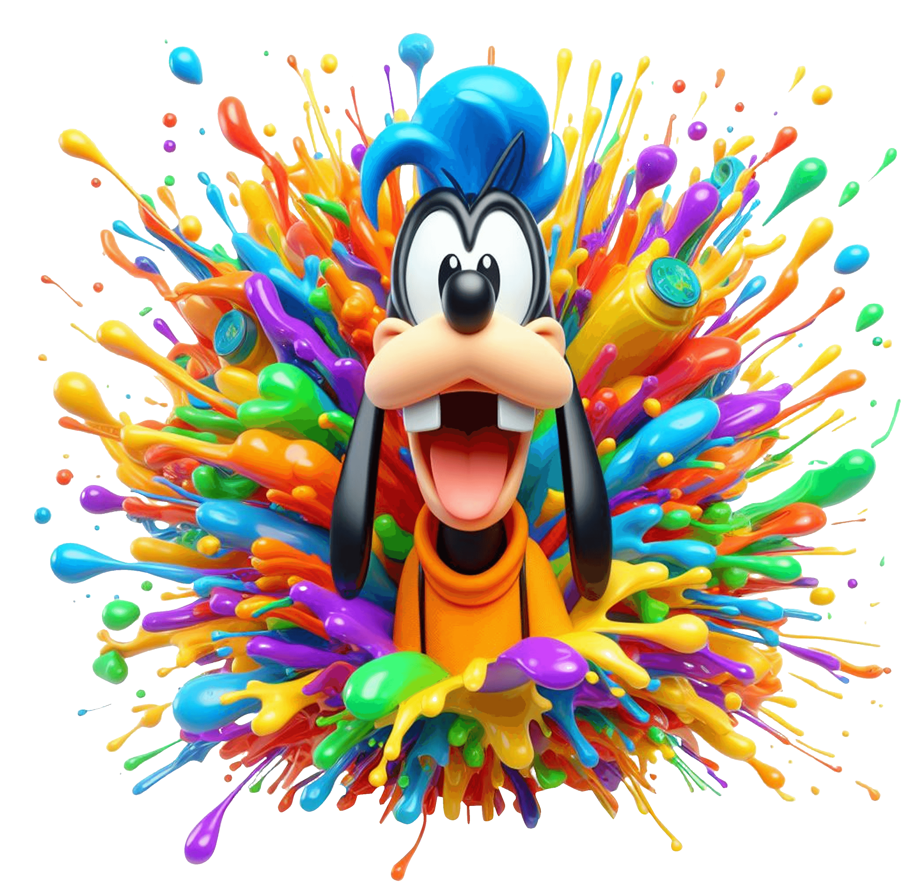 Goofy Color Drip Colorful DTF (direct-to-film) Transfer – Twisted Image ...