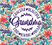 Grandma UV DTF Wraps for 20 oz Skinny Tumbler