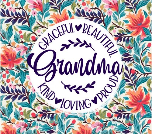 Grandma UV DTF Wraps for 20 oz Skinny Tumbler