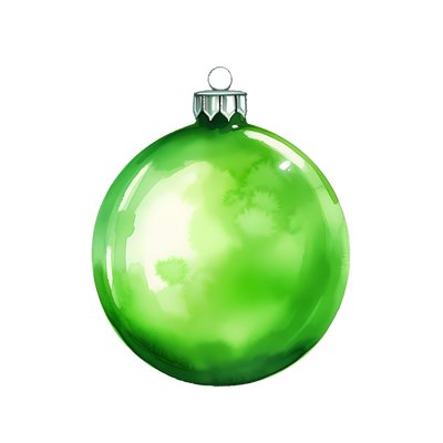 Green Ball Ornament DTF (direct-to-film) Transfer