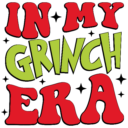 Grinch Era 3 Christmas DTF (direct-to-film) Transfer