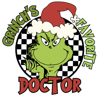 Grinches Favorite Doctor Green Christmas DTF (direct-to-film) Transfer