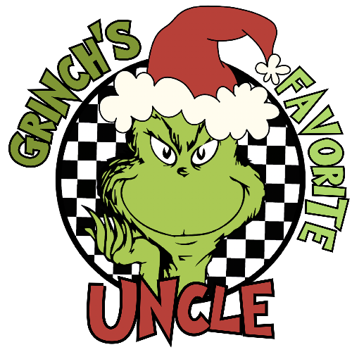 Grinches Favorite Uncle Green  Christmas DTF (direct-to-film) Transfer