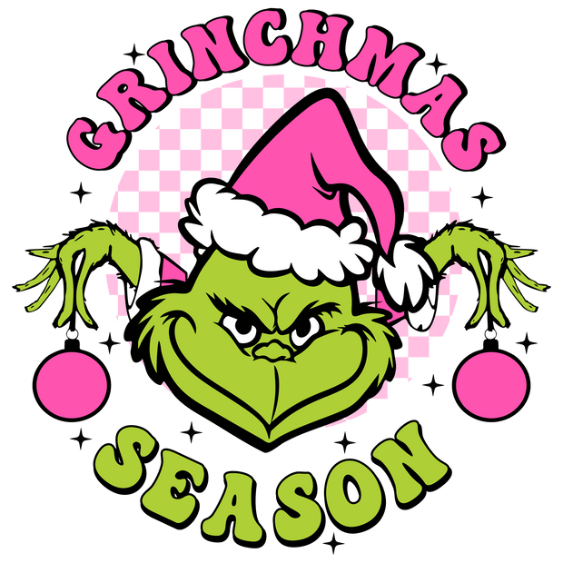 Grinchmas Season Retro Direct to Film DTF Transfer - Twisted Image Transfers