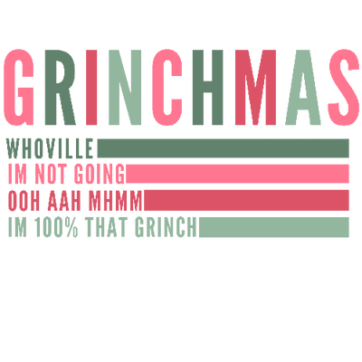 Grinchmas Whoville Christmas DTF (direct-to-film) Transfer