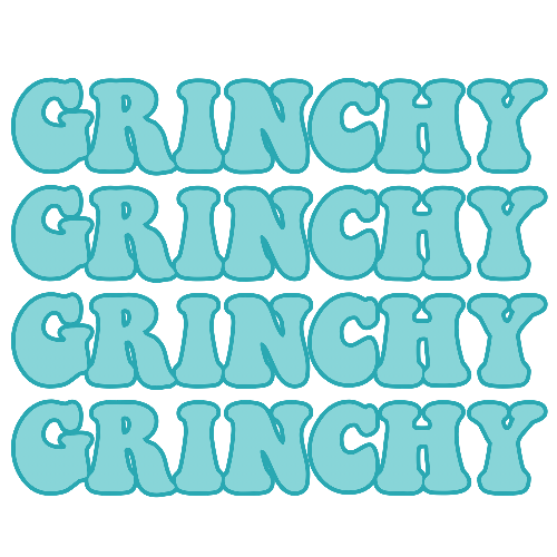 Grinchy Grinchy Grinchy Blue Christmas DTF (direct-to-film) Transfer