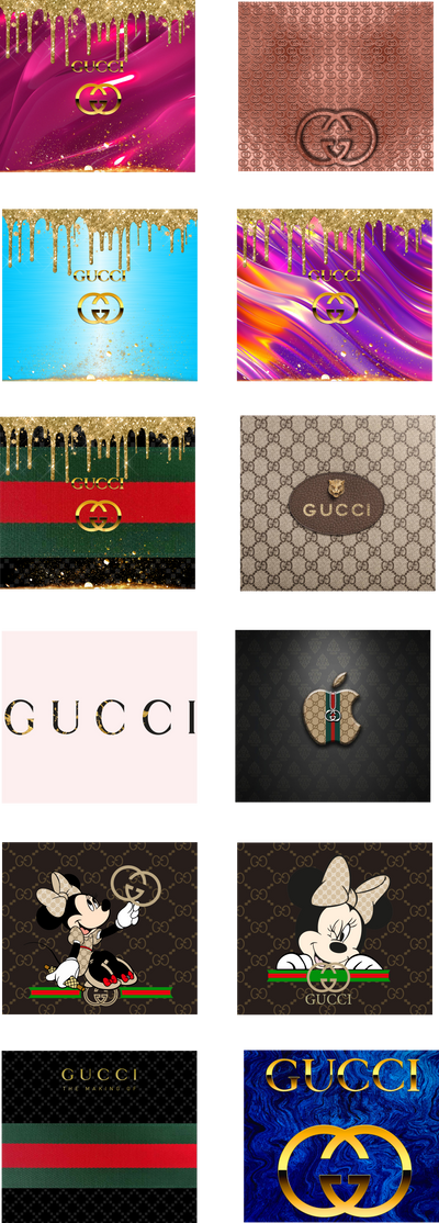 Gucci UV DTF Wrap Bundle for 20 oz Skinny Tumbler