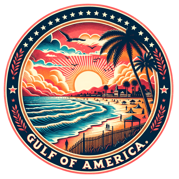 Gulf of America Beach of Waves DTF (direct-to-film) Transfer