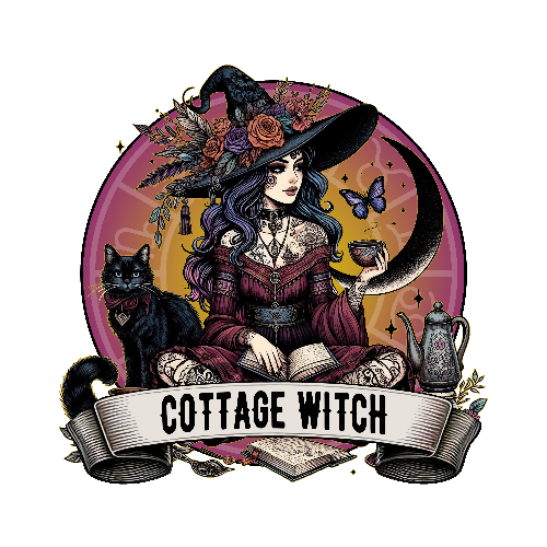 Halloween Cottage Witch DTF (direct-to-film) Transfer