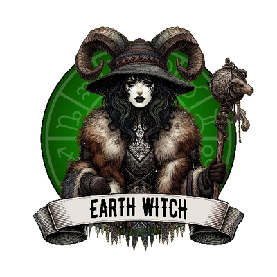 Halloween Earth Witch DTF (direct-to-film) Transfer