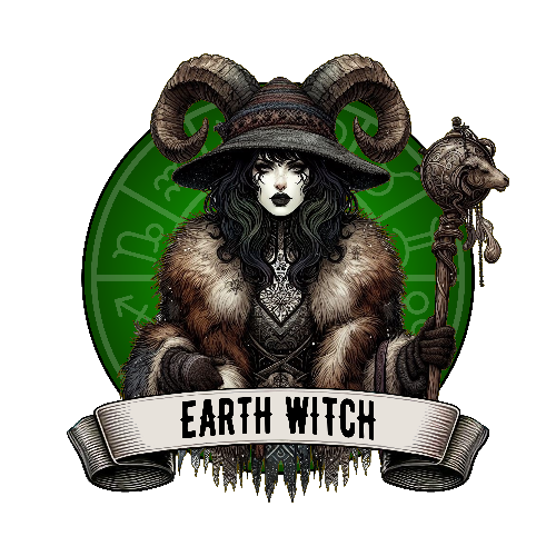 Halloween Earth Witch DTF (direct-to-film) Transfer