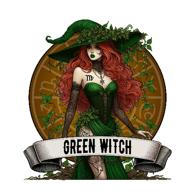 Halloween Green Witch DTF (direct-to-film) Transfer