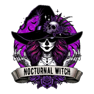 Halloween Nocturnal Witch DTF (direct-to-film) Transfer