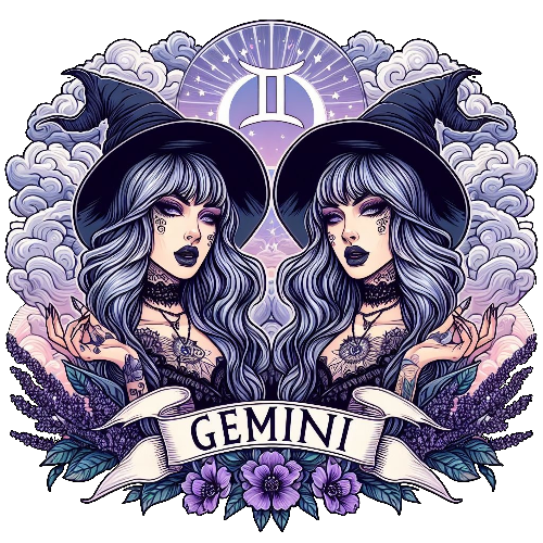 Halloween Witch Gemini DTF (direct-to-film) Transfer (Copy)