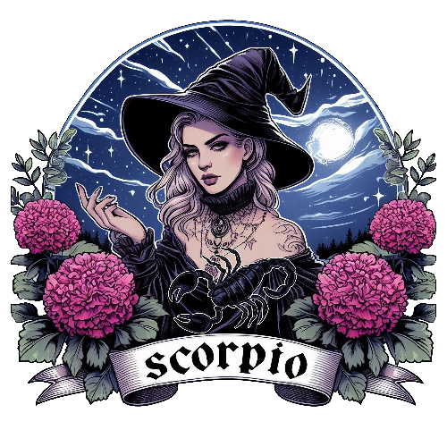 Halloween Witch Scorpio DTF (direct-to-film) Transfer