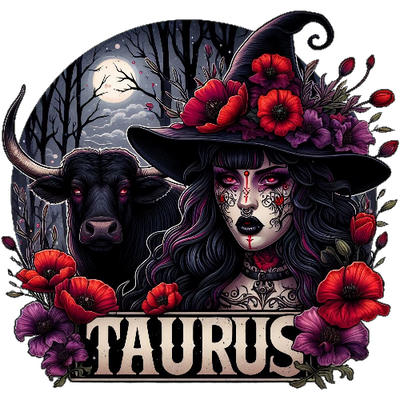 Halloween Witch Taurus DTF (direct-to-film) Transfer