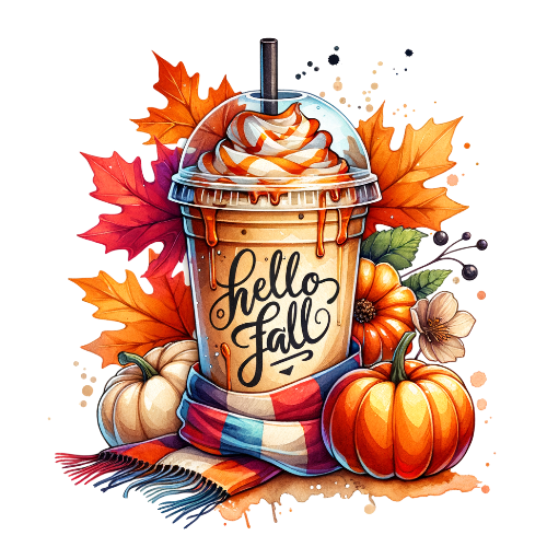 Hello Fall Cup Of Joy Fall Thanksgiving DTF (direct-to-film) Transfer