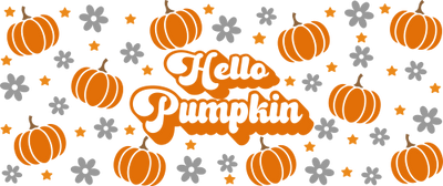 Hello Pumpkin 16oz UV DTF Libby Wrap