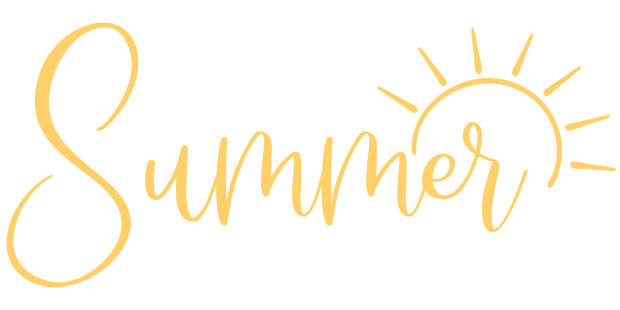 Hello summer sun white DTF (direct-to-film) Transfer