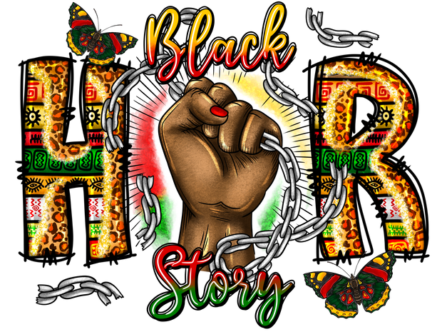 Her Black History Story DTF (direct-to-film)