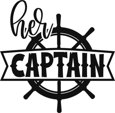 Her Captain With Captains Wheel DTF (direct-to-film) Transfer