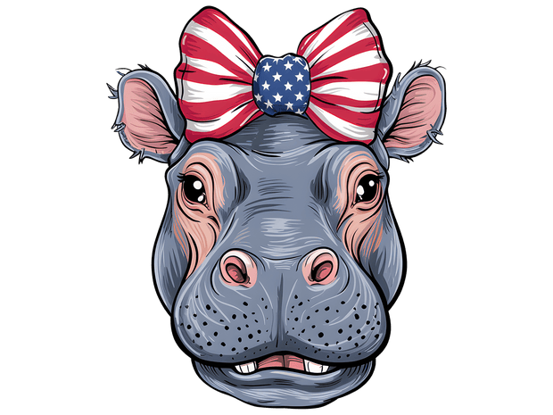 Hippo USA DTF (direct-to-film) Transfer