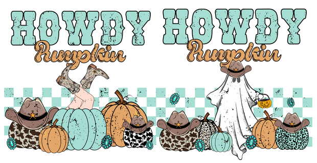 Howdy Pumpkin 16oz UV DTF Libby Cup Wrap