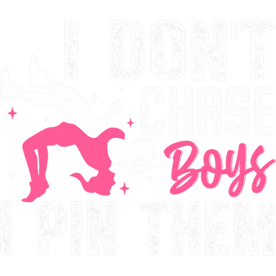 I Pin Them Wrestling Girl DTF (direct-to-film) Transfer