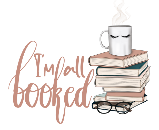 I'm Fall Booked Cup with Lashes DTF (direct-to-film) Transfer