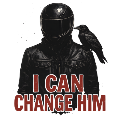 I can Change Him Crow on Shoulder DTF (direct-to-film) Transfer