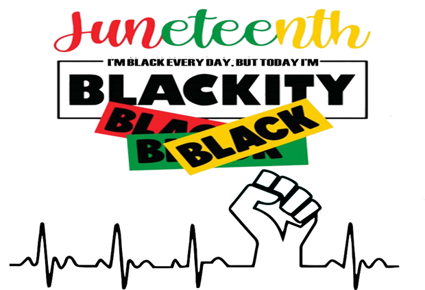 Juneteenth I'm Black Every Day DTF (direct-to-film) Transfer