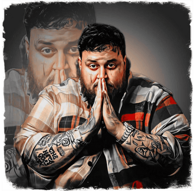 Jelly Roll Praying Hands - Twisted Image Transfers