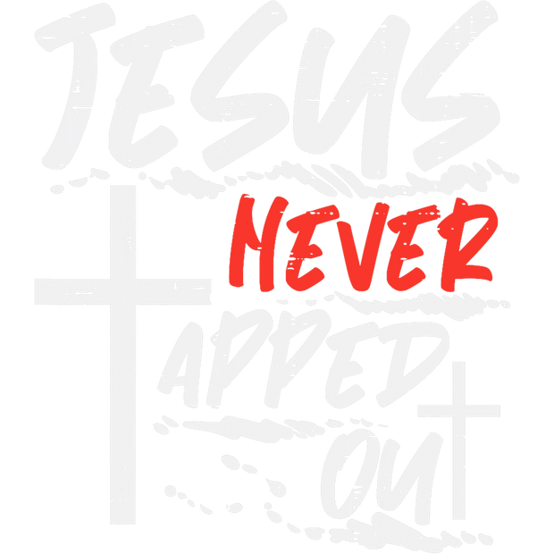 Jesus Never Tapped Out Wrestling DTF (direct-to-film) Transfer