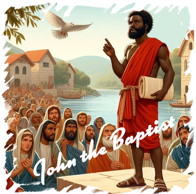 John The Baptist Religious DTF (direct-to-film) Transfer