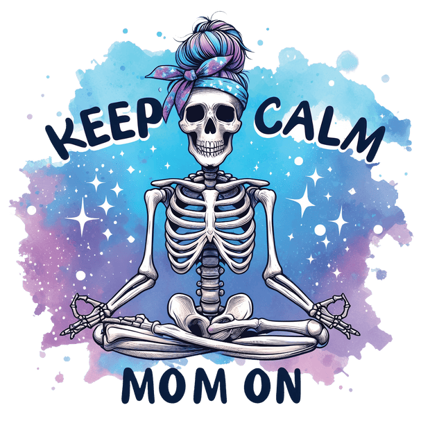 Keep Calm Mom On Meditate DTF (direct-to-film) Transfer