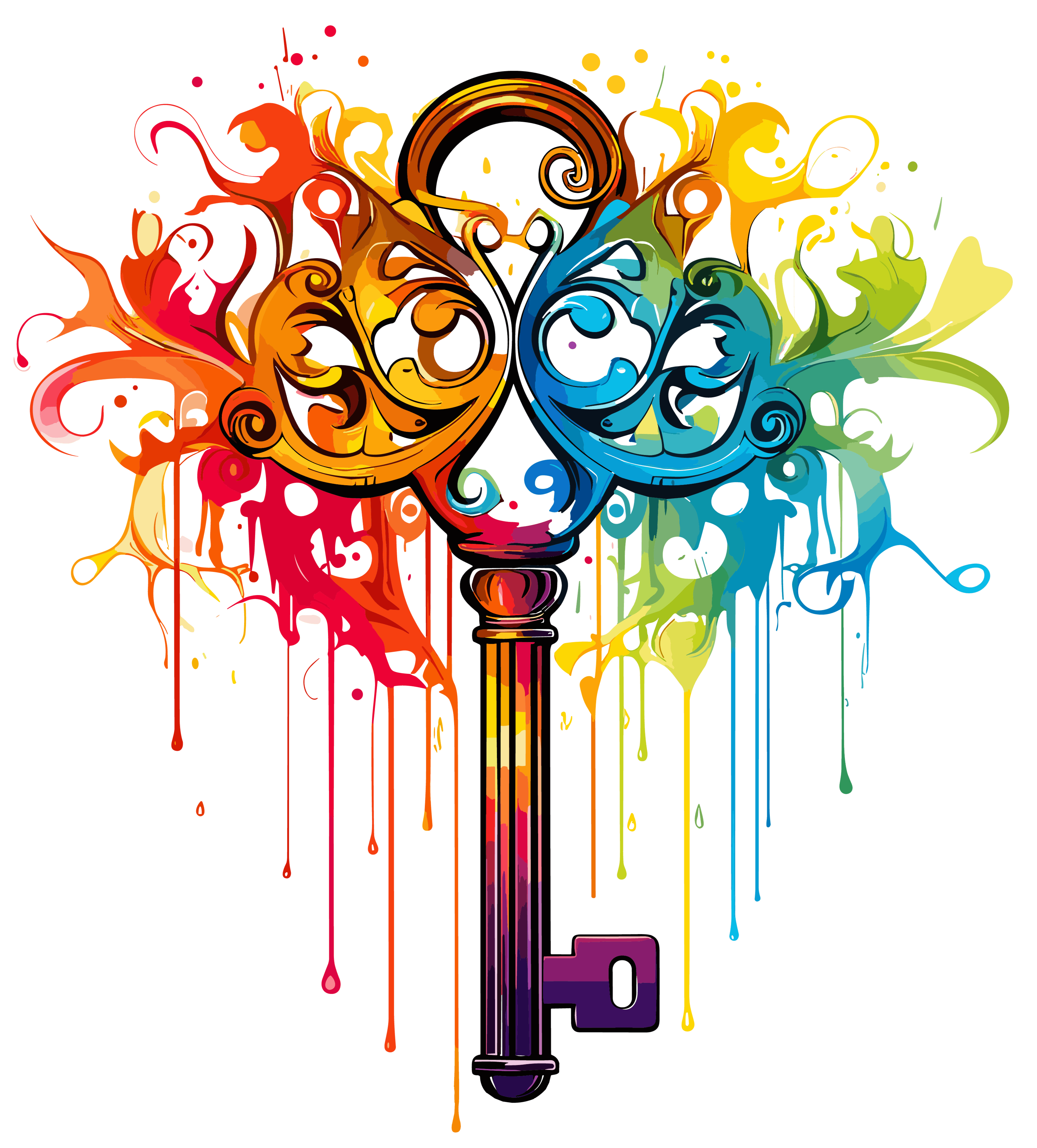 Key Color Drip DTF (direct-to-film) Transfer – Twisted Image Transfers