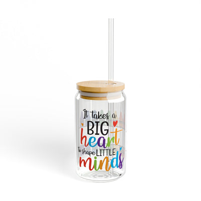 It Takes a Big Heart with Crayons 16oz UV DTF Libby Wrap