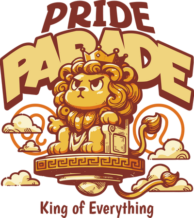 Leo Lion Pride Parade DTF (direct-to-film) Transfer