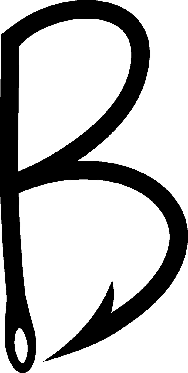 Letter B DTF (direct-to-film) Transfer