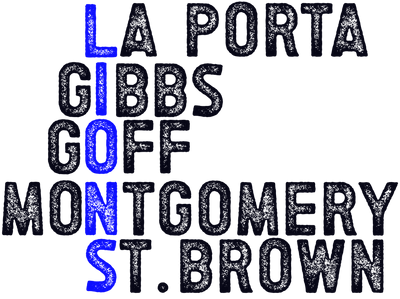 Lions St. Brown DTF (direct-to-film) Transfer