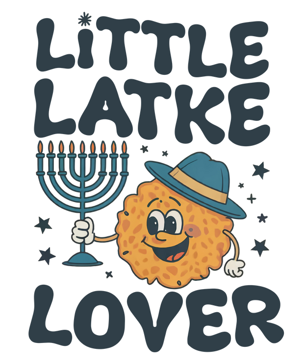 Little Latke Lover Hanukkah DTF (direct-to-film) Transfer