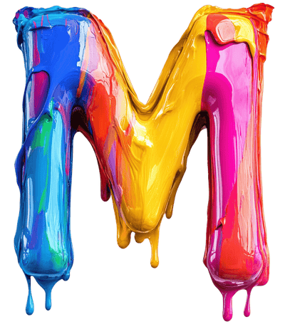 M Color Drip DTF (direct-to-film) Transfer