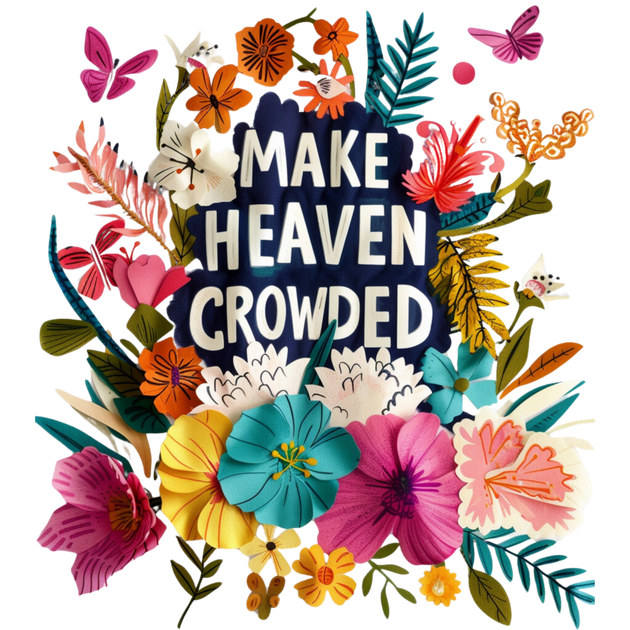 Make Heaven Crowded Floral DTF (direct-to-film) Transfer – Twisted ...