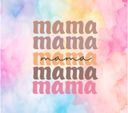 Mama Mama Mama Mama UV DTF Wraps for 20 oz Skinny Tumbler