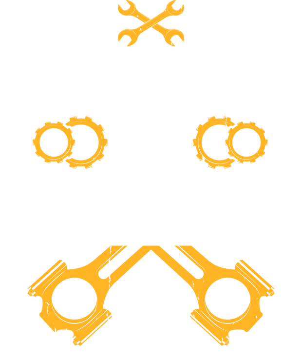 Mechanic in Training in White Font DTF (direct-to-film) Transfer