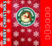 Merry Christmas Checklist for your Coffee 20 oz Skinny Tumbler Wrap