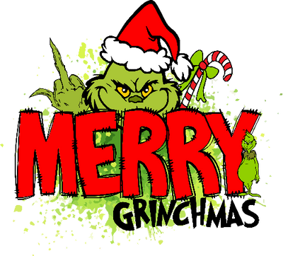 Merry Grinchmas Christmas DTF (direct-to-film) Transfer