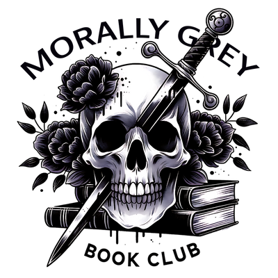 Morally Grey Book Club Skull DTF (direct-to-film) Transfer