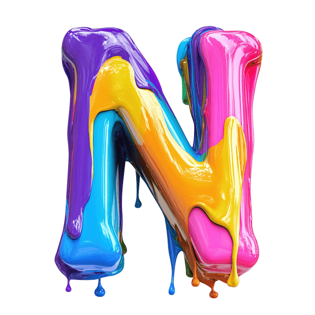 N Color Drip DTF (direct-to-film) Transfer